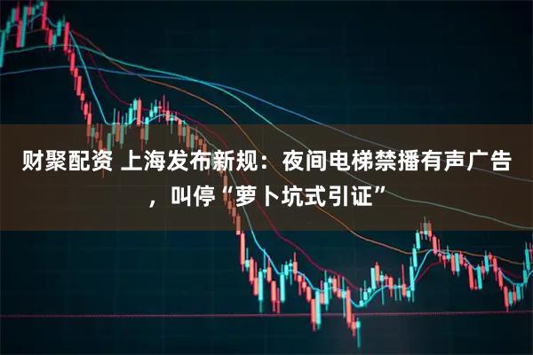 财聚配资 上海发布新规：夜间电梯禁播有声广告，叫停“萝卜坑式引证”